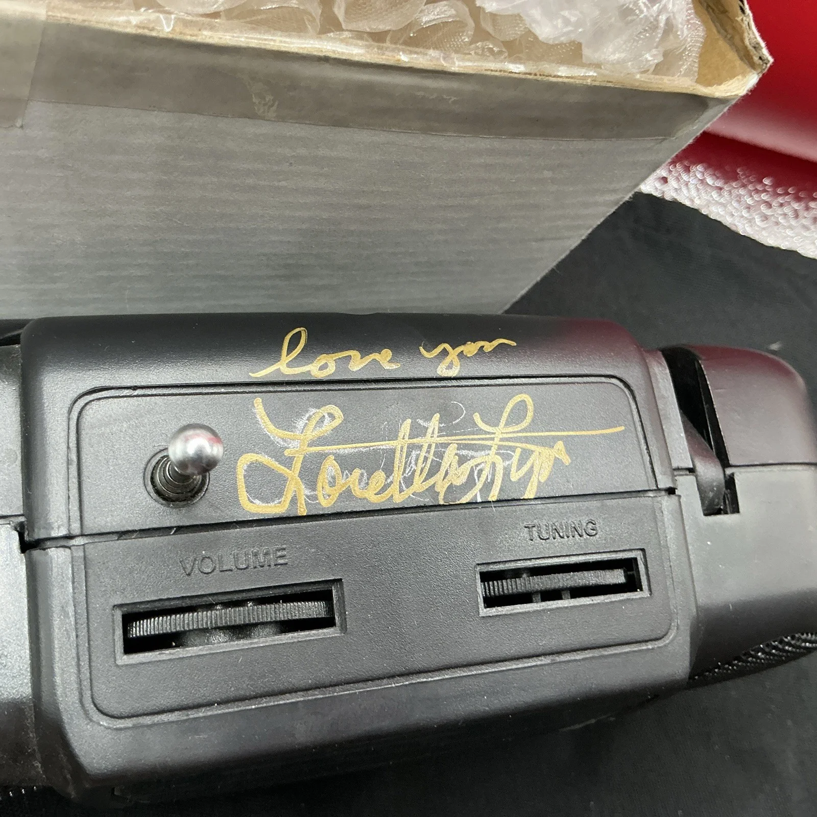 Loretta Lynn Am/Fm Radio AUTOGRAPHED BOUGHT ON RANCH FROM ROSIE HAMILTON, изображение 5