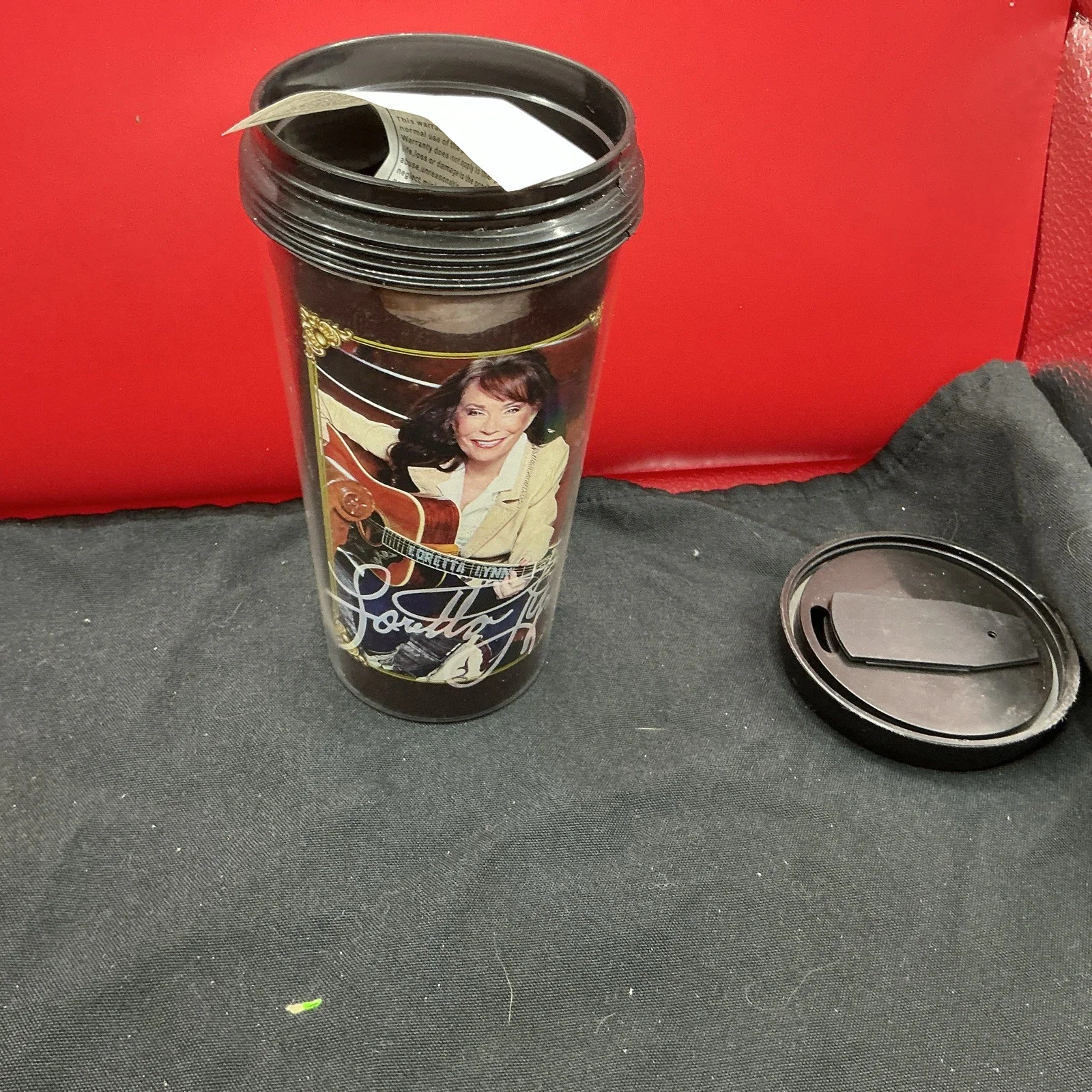 LORETTA LYNN SIGNED HOT AND COLD CUP, image 3