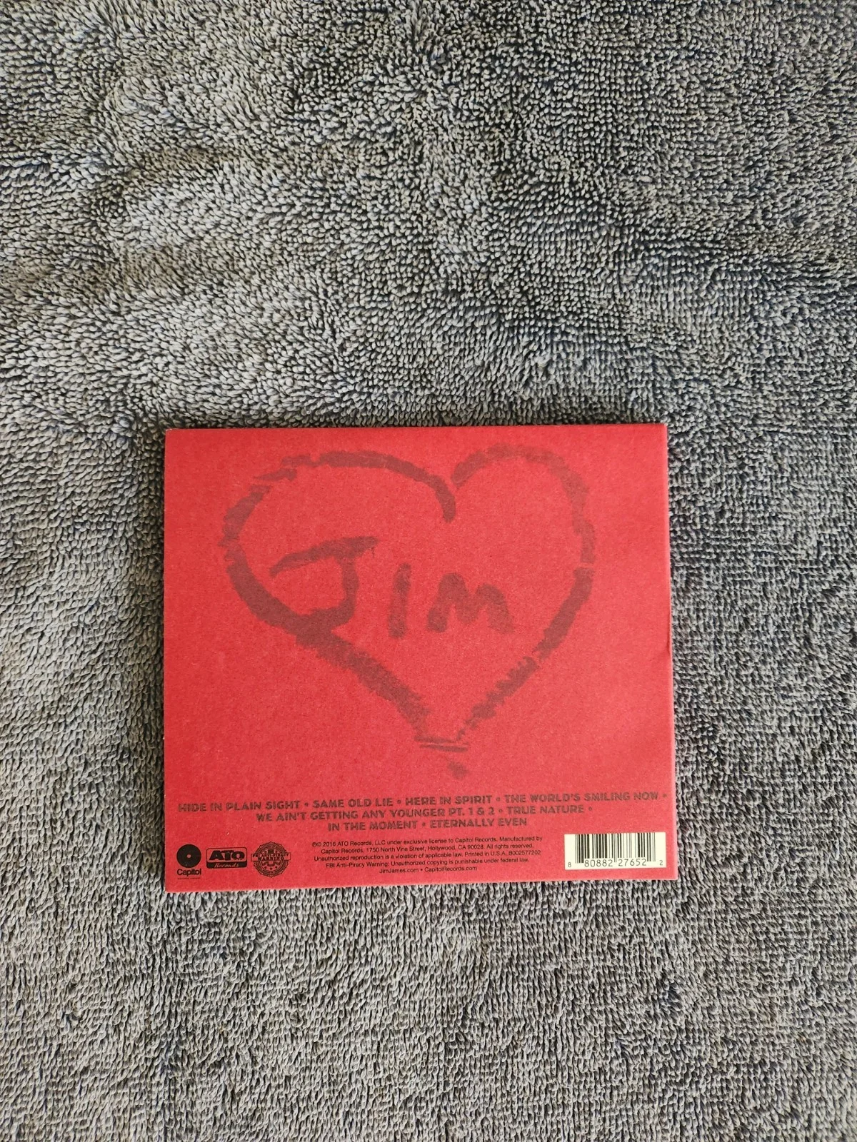 JIM JAMES SIGNED SOLO CD - ETERNALLY EVEN AUTOGRAPHED BY JIM JAMES OF MMJ..., изображение 2