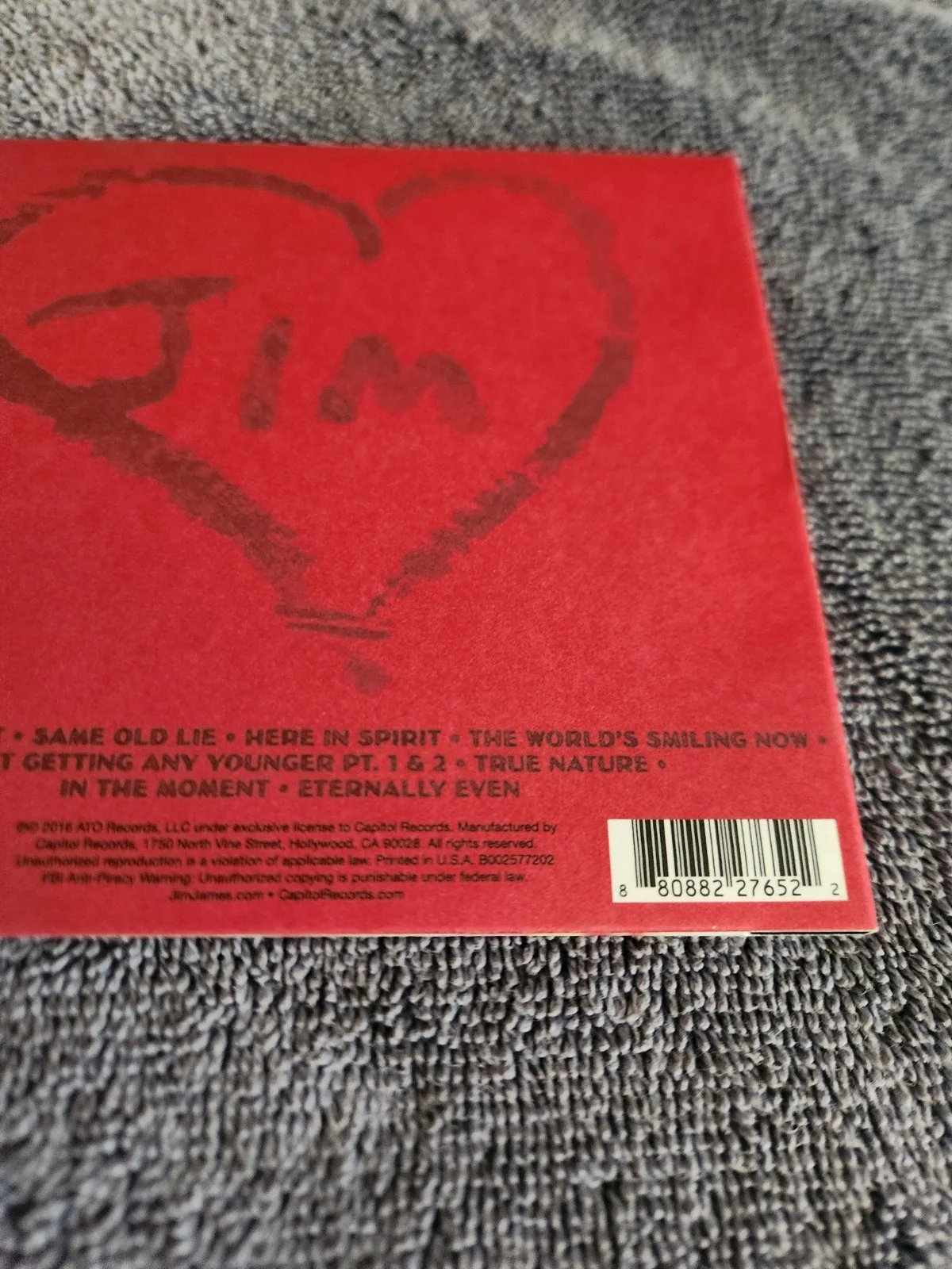 JIM JAMES SIGNED SOLO CD - ETERNALLY EVEN AUTOGRAPHED BY JIM JAMES OF MMJ..., изображение 4