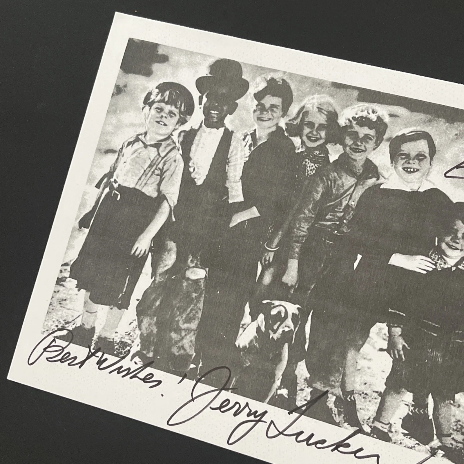 JERRY TUCKER Our Gang - LITTLE RASCALS: Hand Signed Paperstock Photo 5 x 7” /KSK, изображение 3