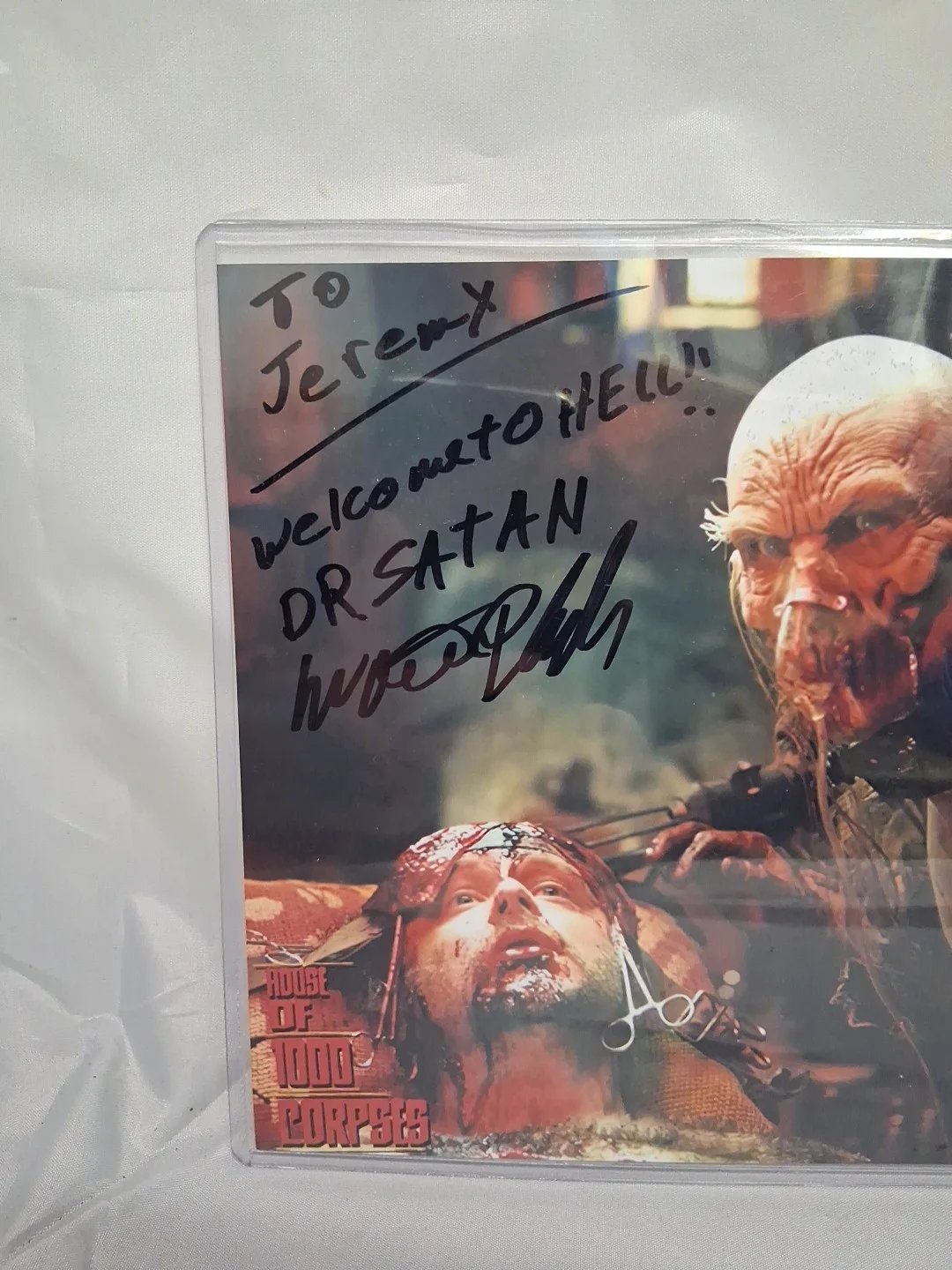 House Of 1000 Corpses Dr. Satan Walter Phelan Signed Horror Movie 11x14”, изображение 2