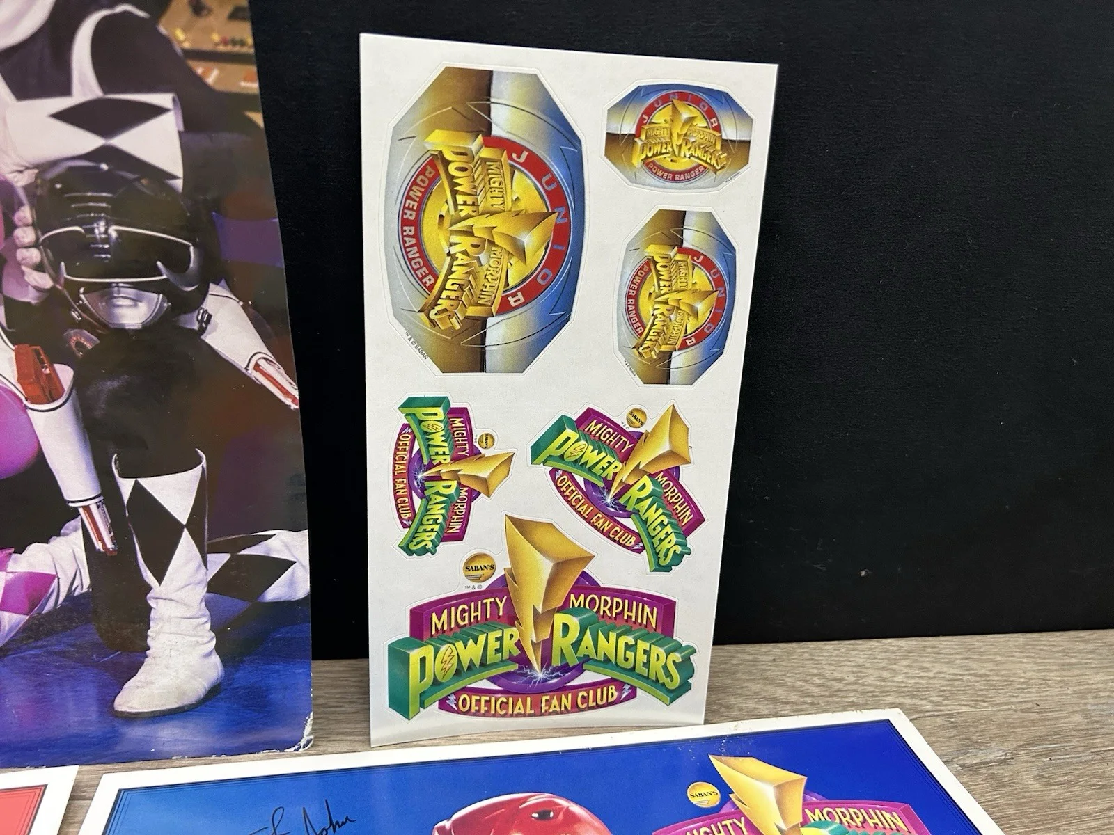 Vintage Mighty Morphin Power Rangers Fan Club Signed Photos &Junior Certificate, изображение 5