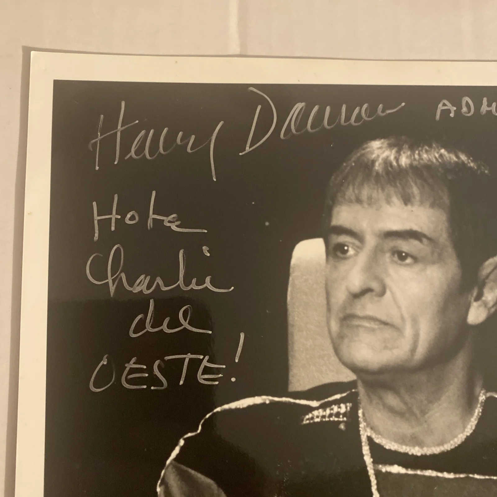 Henry Darrow — HENRY DARROW Signed 8x10 STAR TREK ADMIRAL SAVAR Photograph -, изображение 5