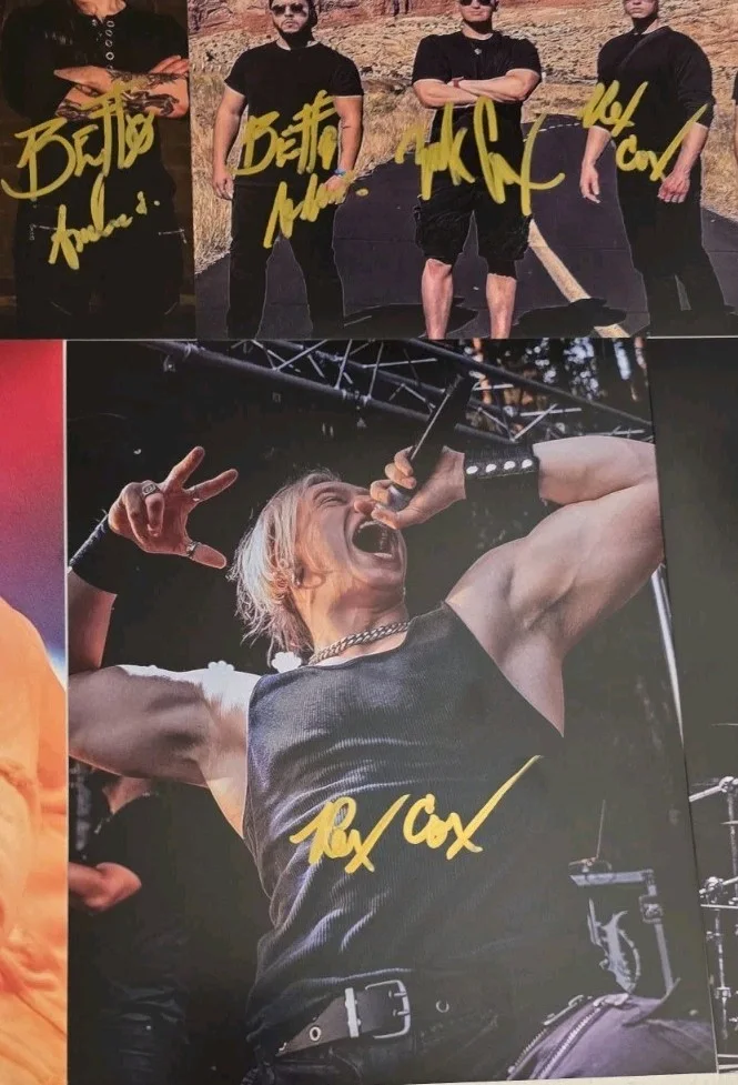 Uncured Group Band Signed Lot Of 7 8x10s Rex Cox Autographed, image 4