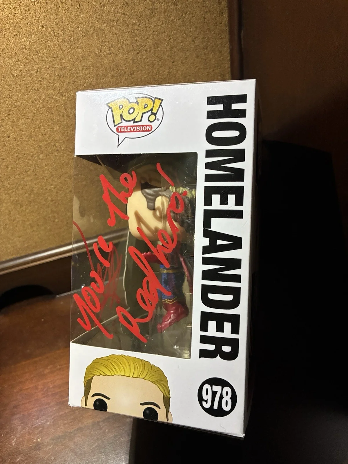 ANTHONY STARR — ANTHONY STARR Signed Homelander Funko Pop #978 SWAU Autograph Signed The Boys, изображение 3