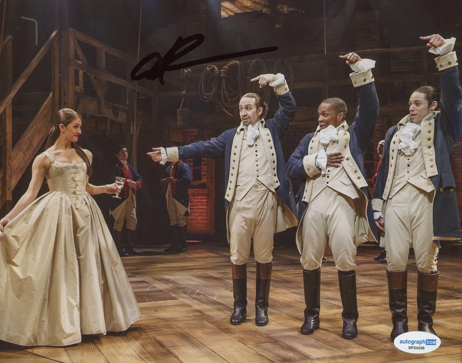 Anthony Ramos — Anthony Ramos Signed Autographed HAMILTON 'John Laurens' 8x10 Photo ACOA C, image 2