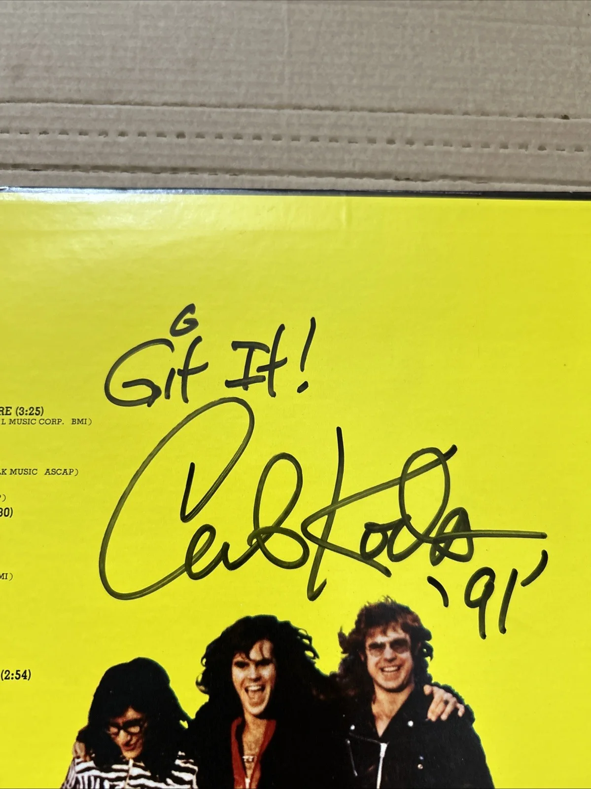 Brownsville Station Cub Koda Autographed Signed Yeah! LP, изображение 3