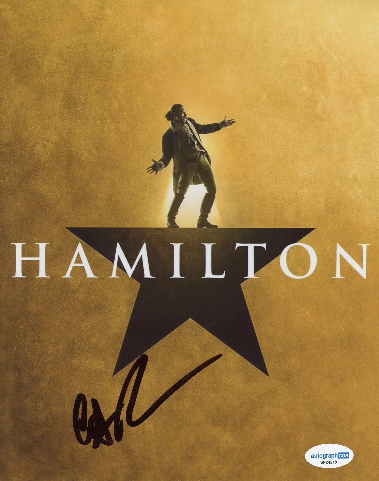 Anthony Ramos — Anthony Ramos Signed Autographed HAMILTON 'John Laurens' 8x10 Photo ACOA B