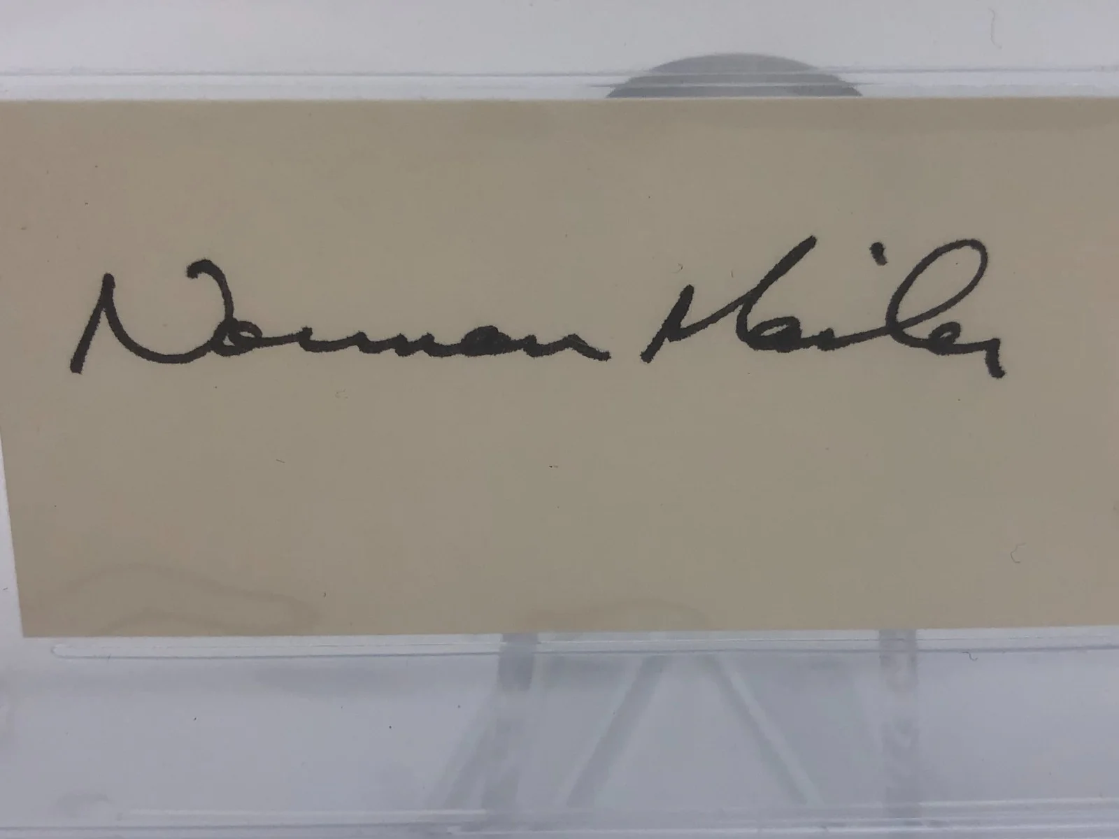 NORMAN MAILER — NORMAN MAILER BECKETT AUTO Signed Authentic Card Author THE NAKED AND THE DEAD, изображение 3