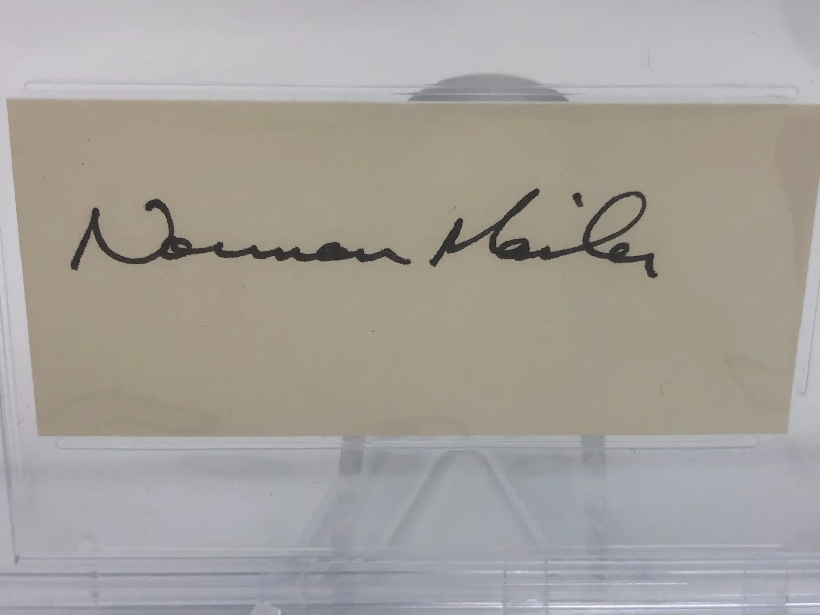 NORMAN MAILER — NORMAN MAILER BECKETT AUTO Signed Authentic Card Author THE NAKED AND THE DEAD, изображение 4