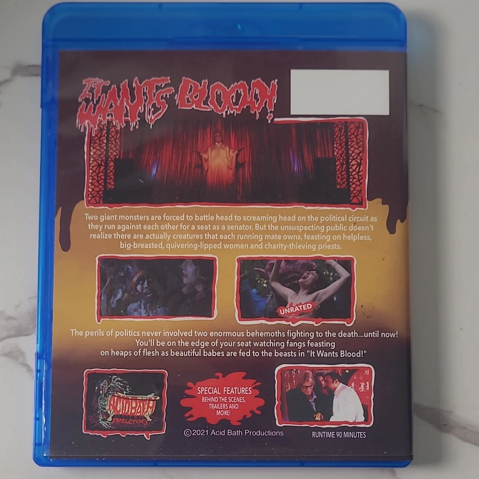It Wants Blood! Original Autographed DVD Cover Signed James Balsamo Film SIGNED, изображение 2