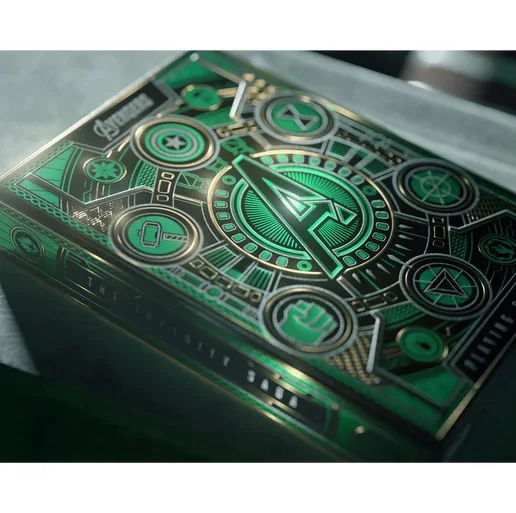 Avengers Green Edition The Infinity Saga Playing Cards by Theory11, изображение 2
