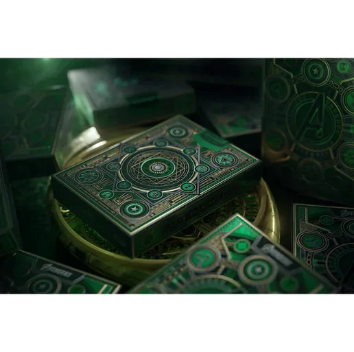 Avengers Green Edition The Infinity Saga Playing Cards by Theory11, изображение 4