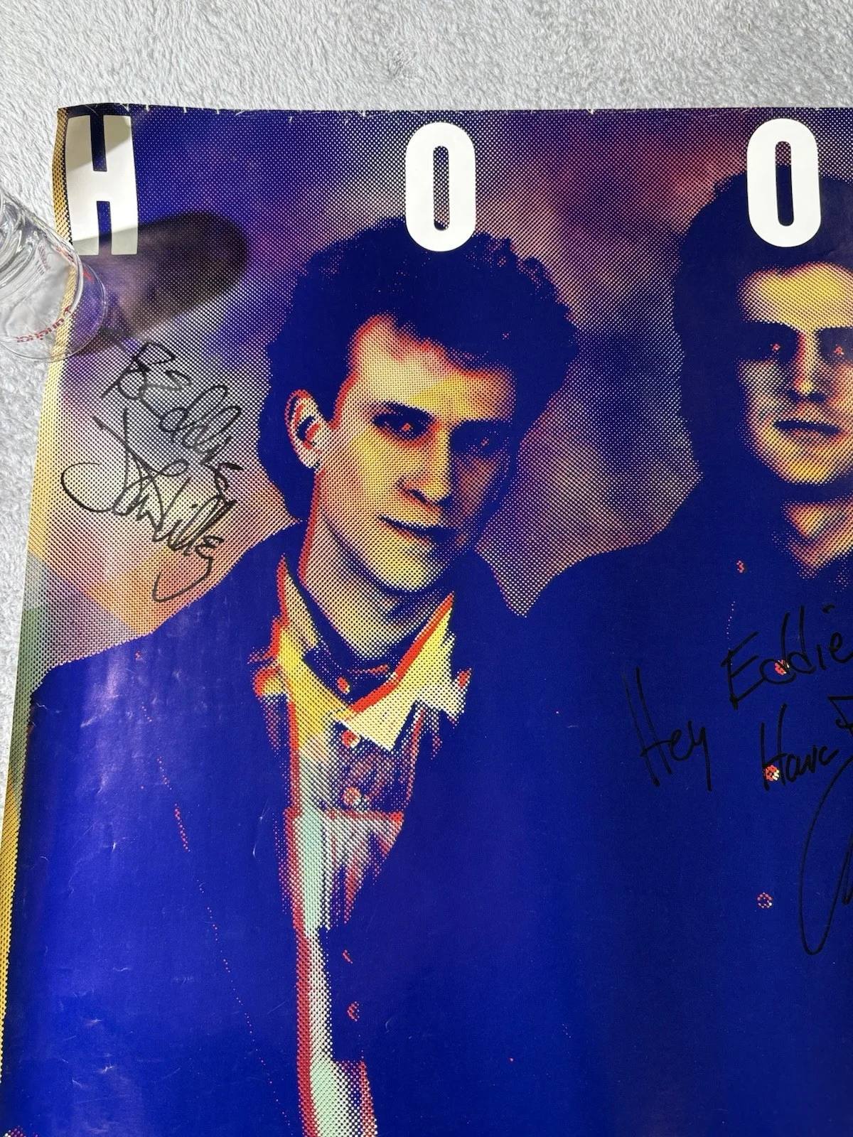 HOOTERS 80’s Rock Band Autographed 24” X 36” Landscape Poster, Read Description, изображение 2