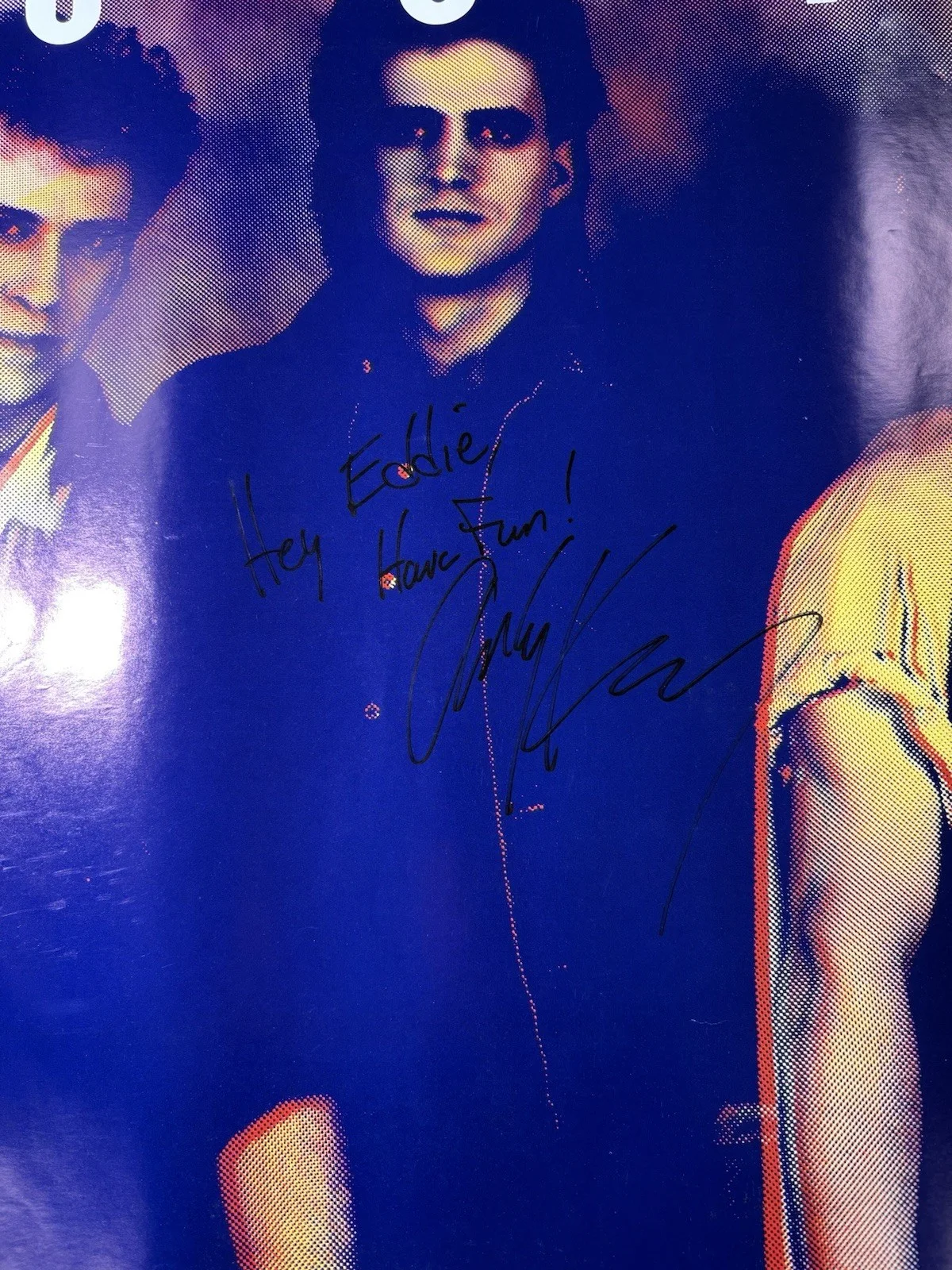 HOOTERS 80’s Rock Band Autographed 24” X 36” Landscape Poster, Read Description, изображение 3