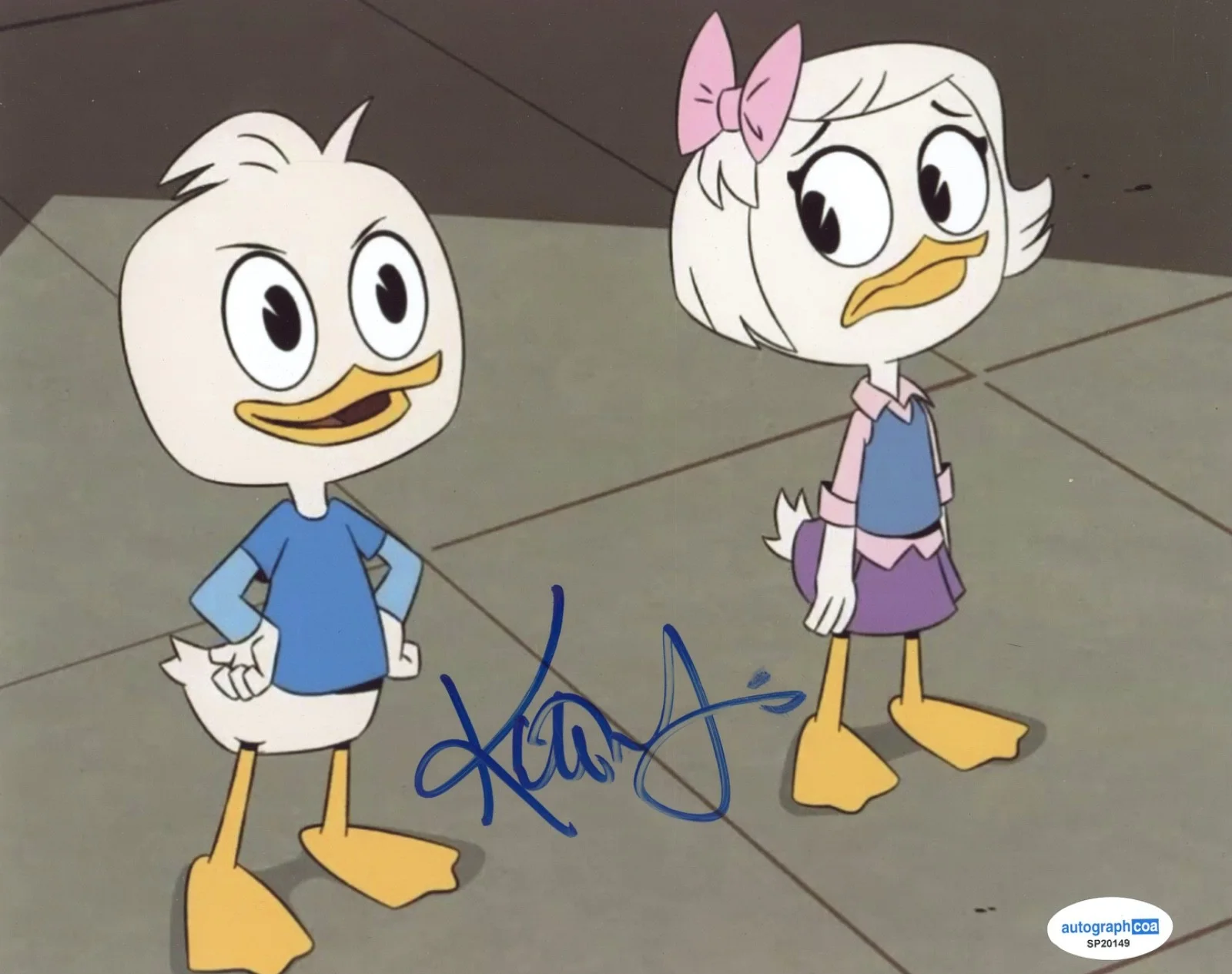 Kate Micucci — Kate Micucci DuckTales Signed Autograph 8x10 Photo Webby Vanderquack Disney ACOA