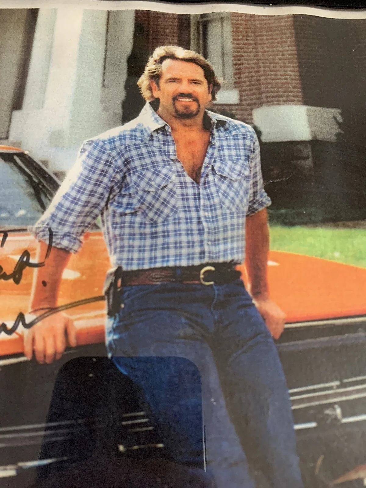 Tom Wopat — Tom Wopat Luke Duke The Dukes of Hazzard Signed 8x10 General Lee Framed, изображение 3