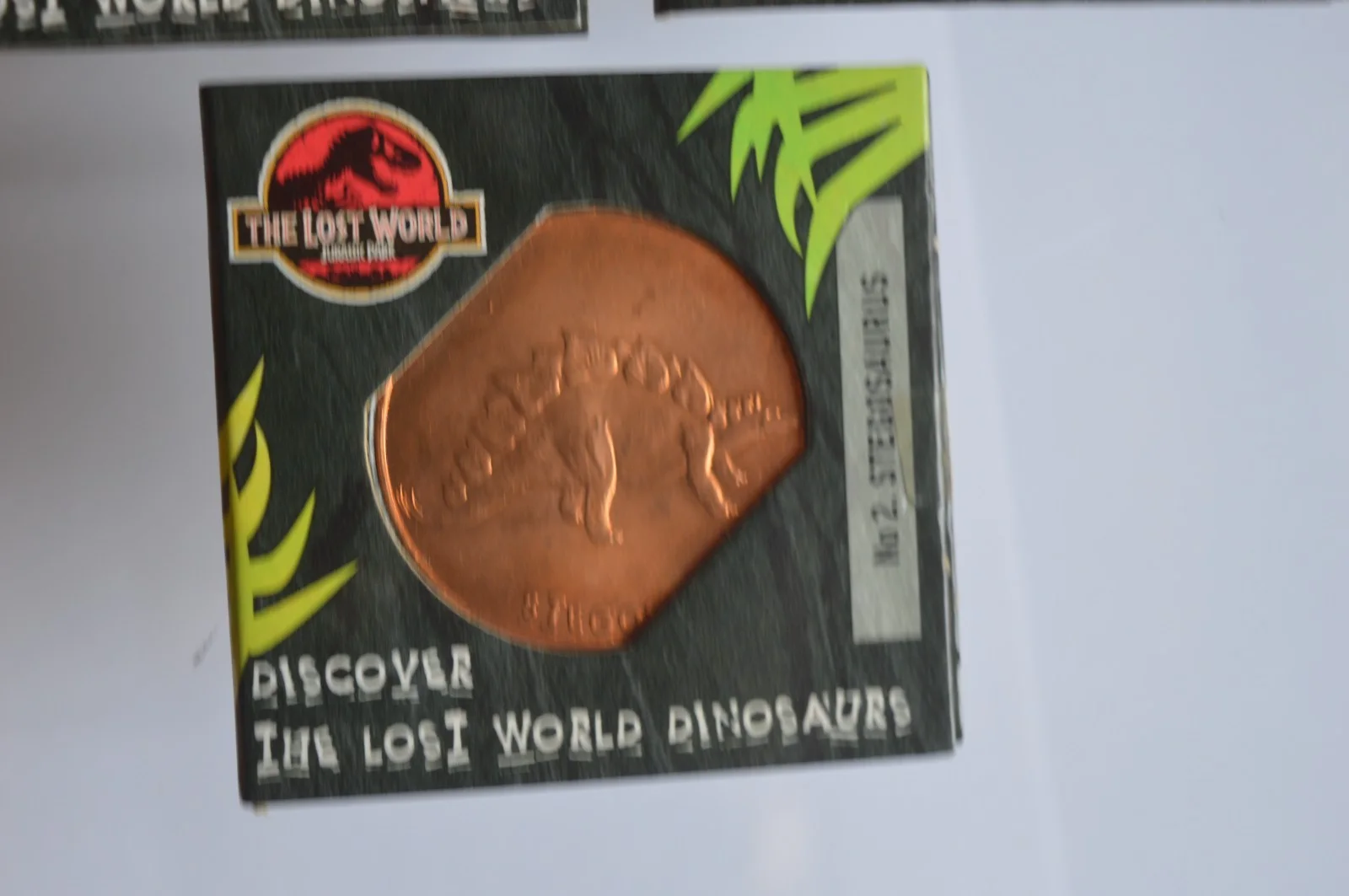 3x The Lost World Jurassic Park Tetley Stegosaurus Compsognathos Pteranodon, изображение 3