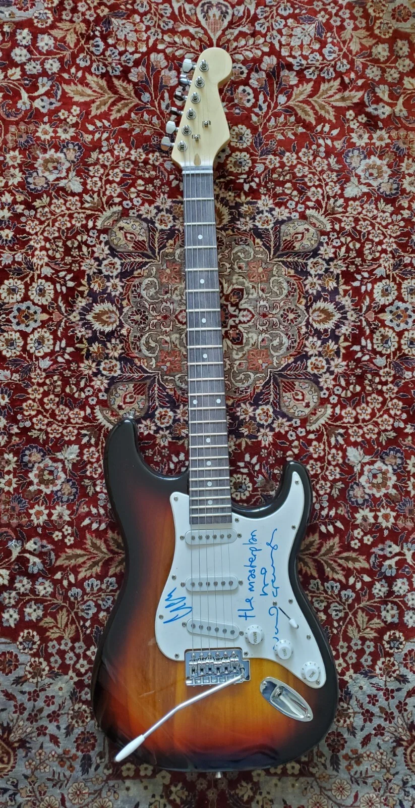 Janis Joplin — RARE JANIS JOPLIN Signed Autographed Electric Guitar, image 3