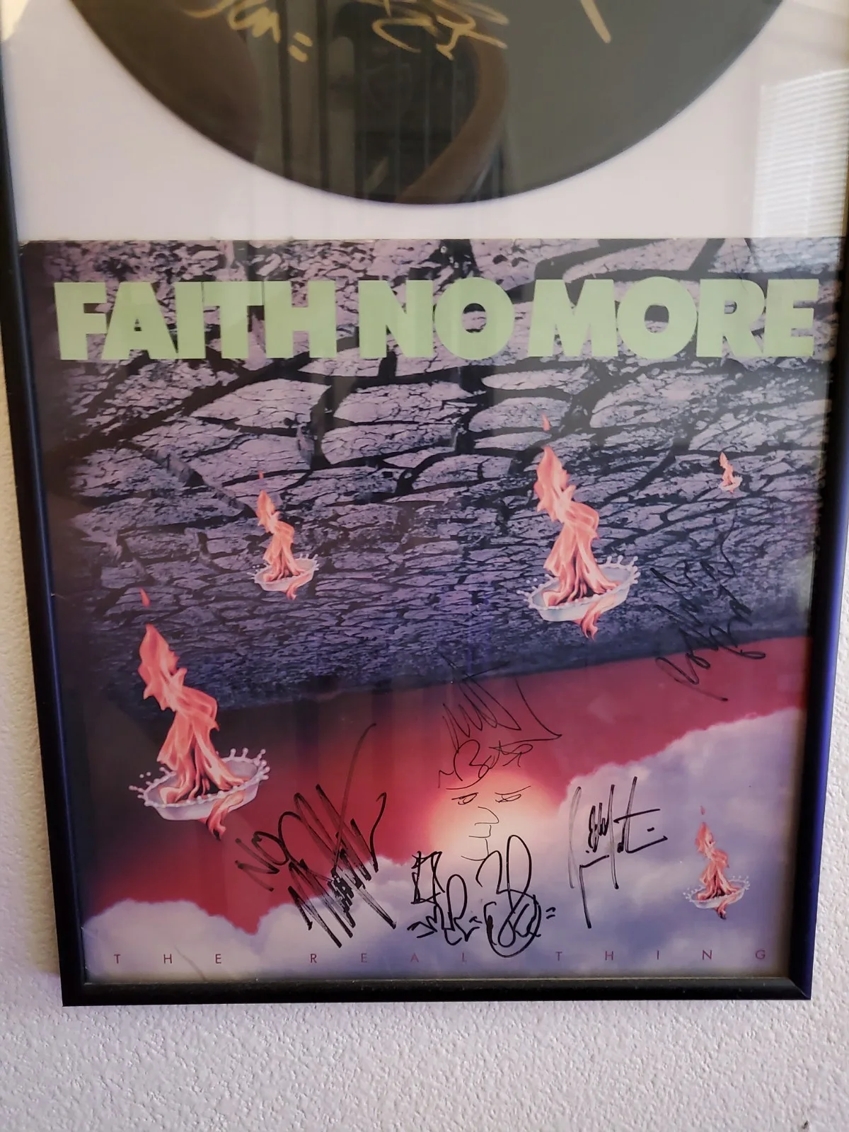Faith No More Mike Patton Autographed Completly Signed Cover And Vinyl, image 2