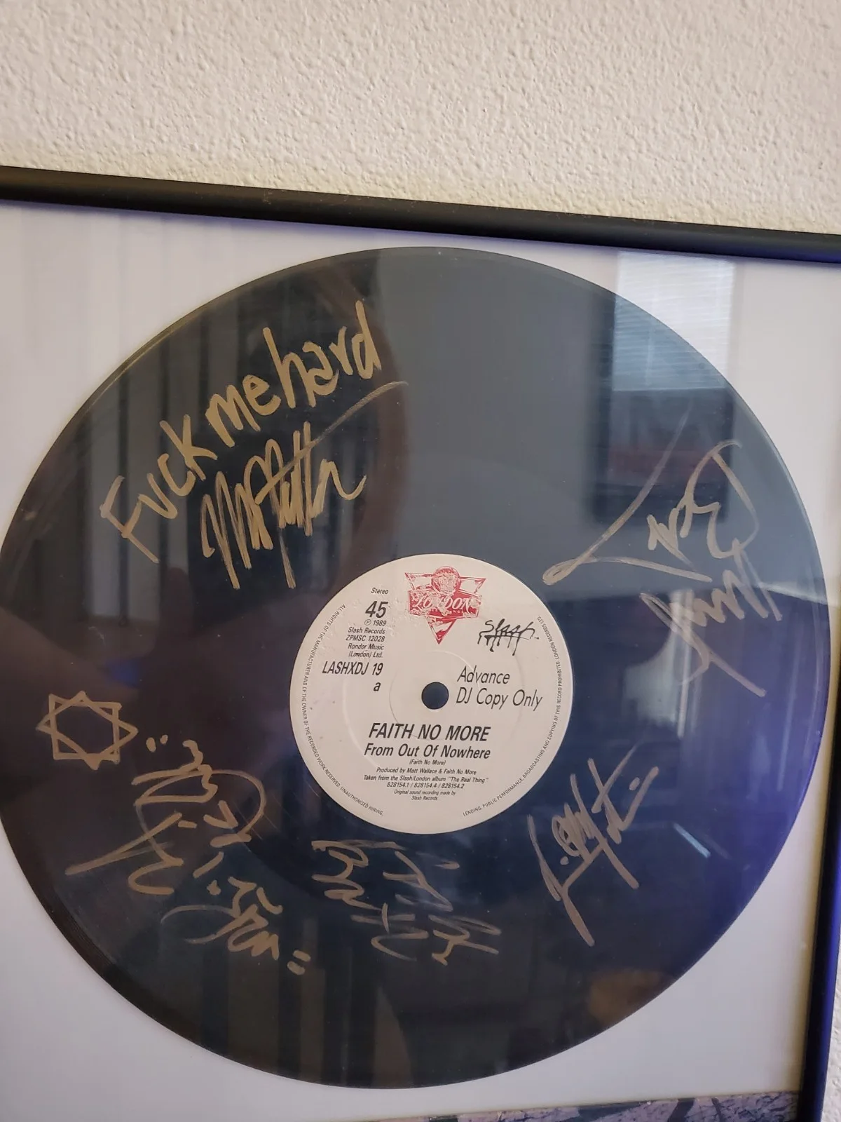 Faith No More Mike Patton Autographed Completly Signed Cover And Vinyl, image 3
