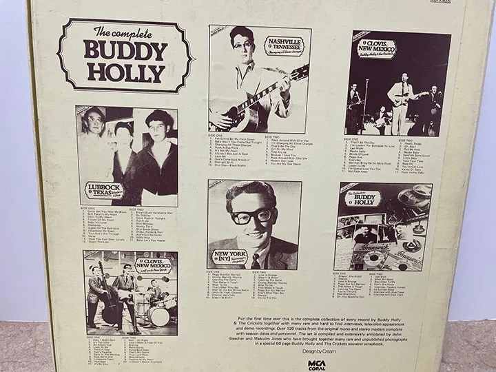 Buddy Holly Box Set Vinyl Autographed by Jerry Allison & Joe B. Mauldin, image 4