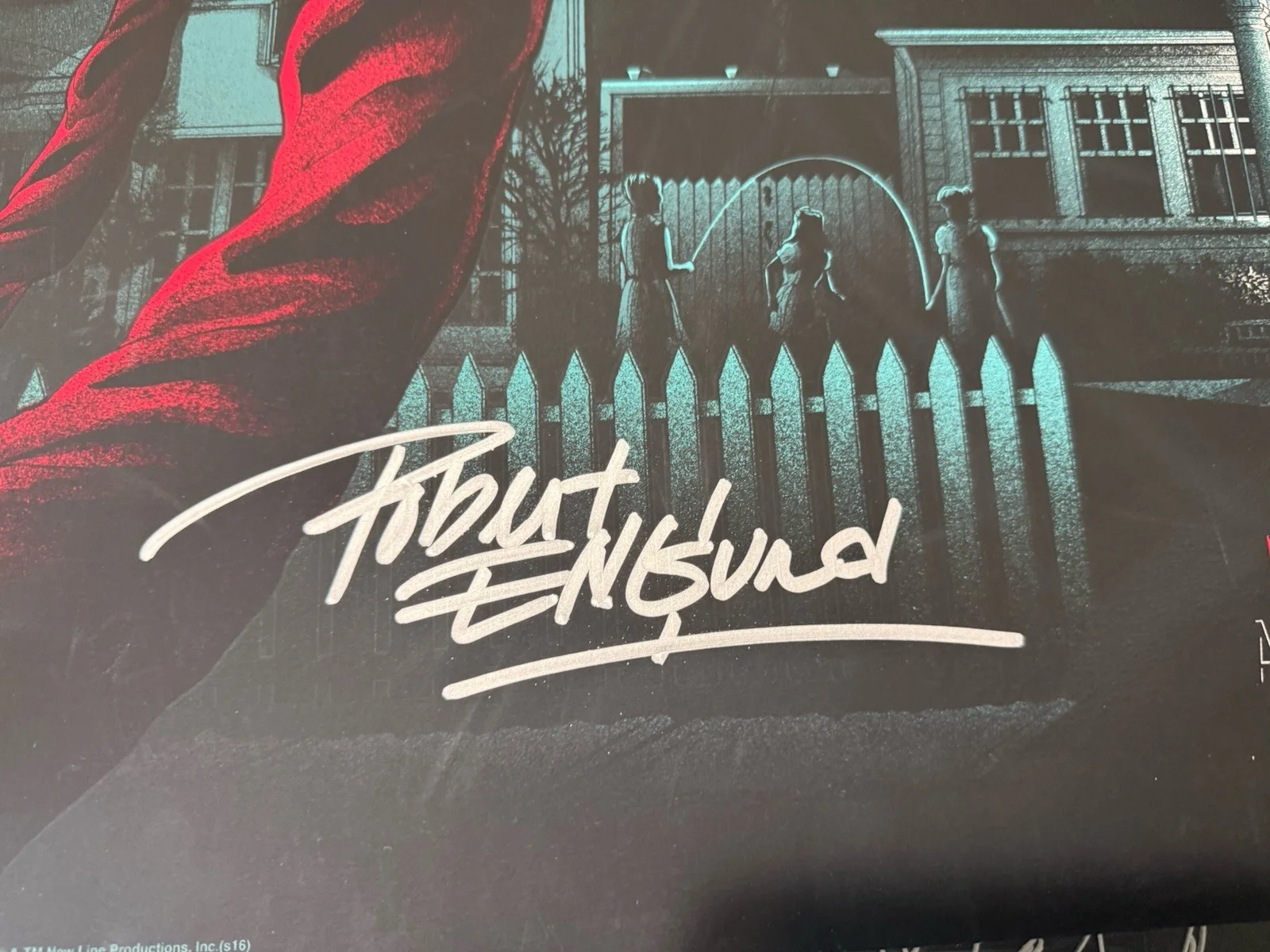 Robert Englund — ROBERT ENGLUND Signed Nightmare On Elm Street Print Poster Mondo Matt Ryan Tobin, изображение 3