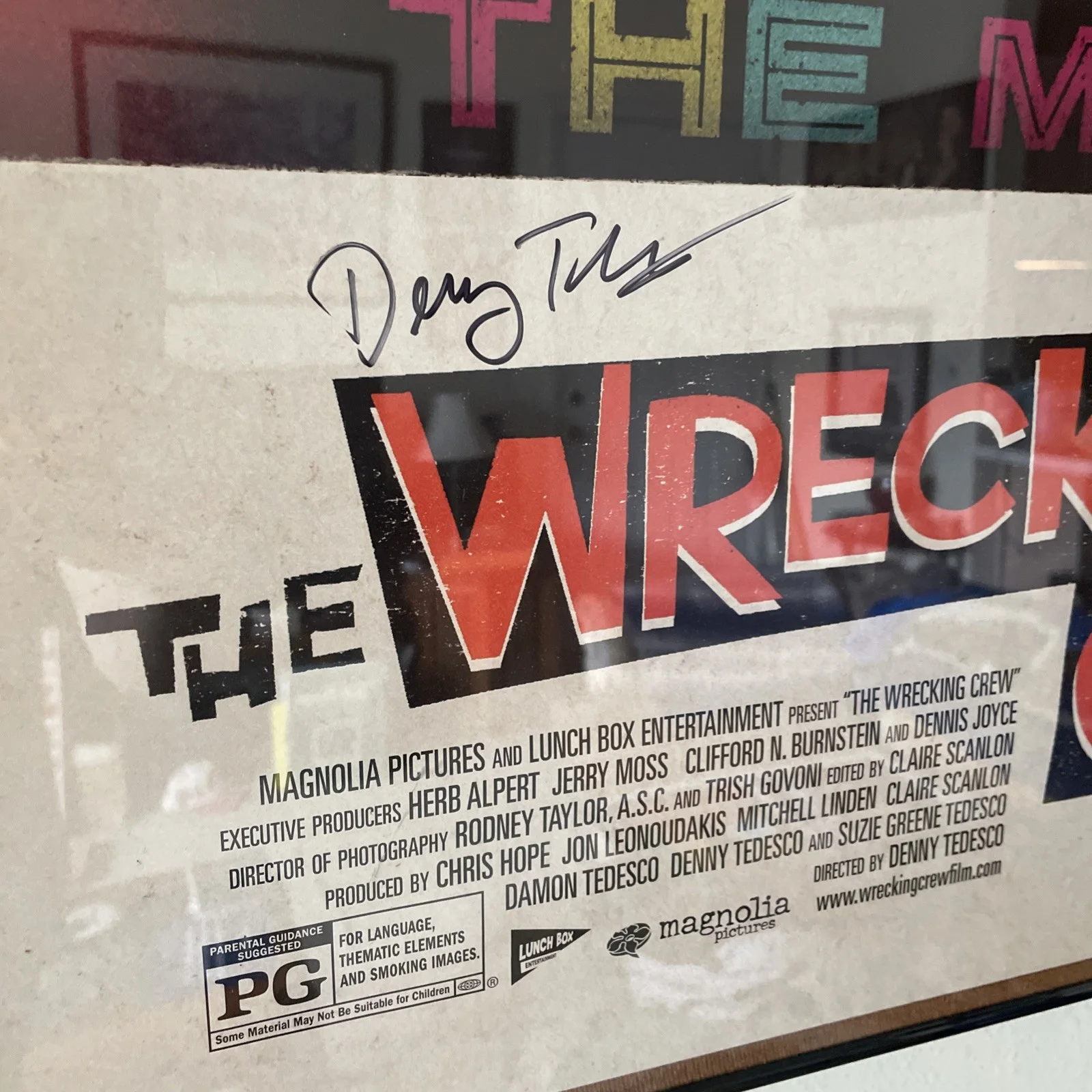 The Wrecking Crew Official Movie Poster, Including Four Autographs, image 2