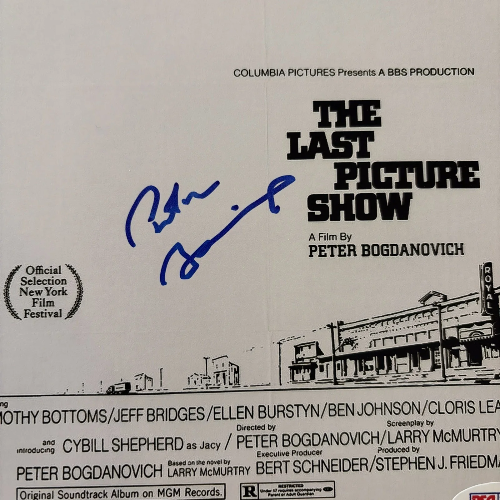 Peter Bogdanovich — Director PETER BOGDANOVICH Signed The Last Picture Show 8x10 Photo PSA DNA, изображение 2