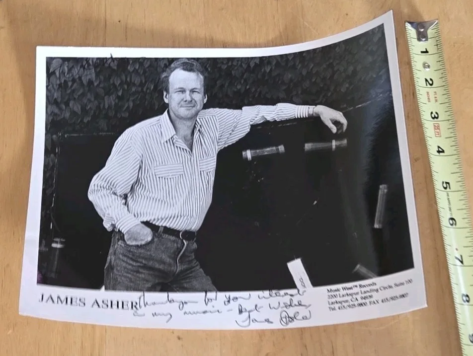 JAMES ASHER PROMO PRESS KIT W SIGNED AUTOGRAPHED 8X10 PHOTO Music West Records, изображение 3