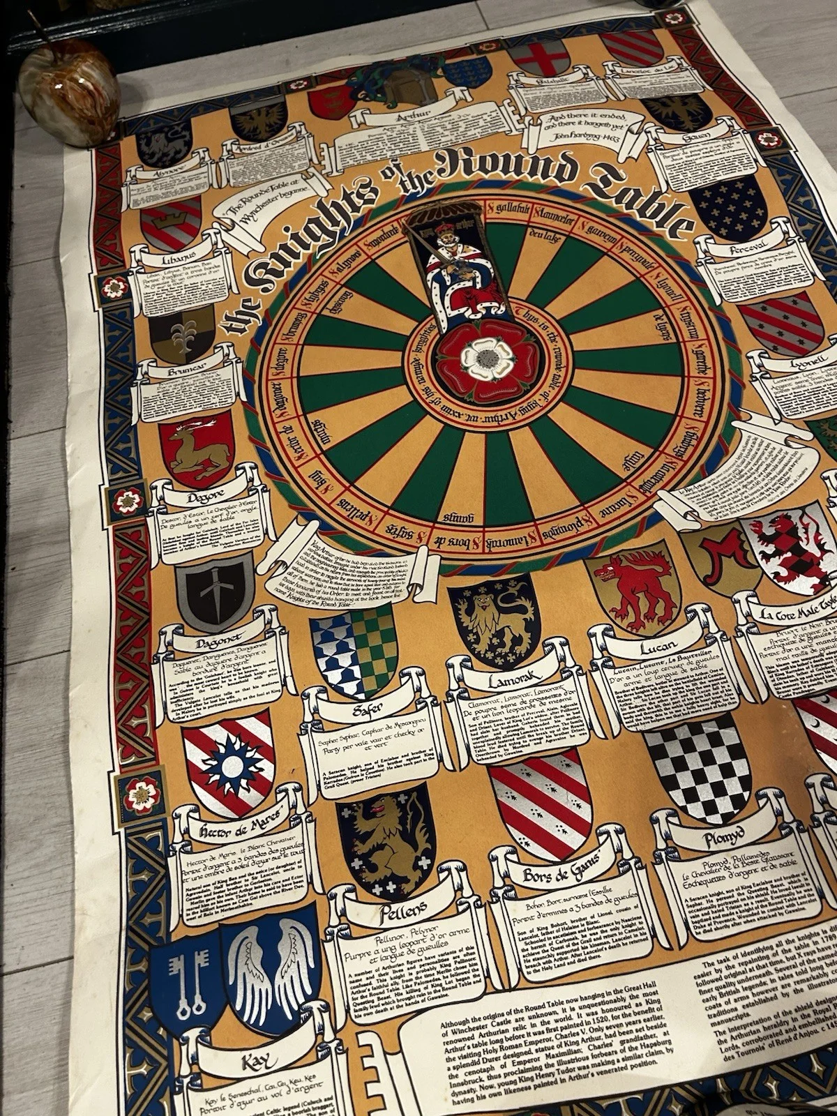 Knights of the Round Table Poster Reproduction Will Screen Print Peter Douglas, image 5