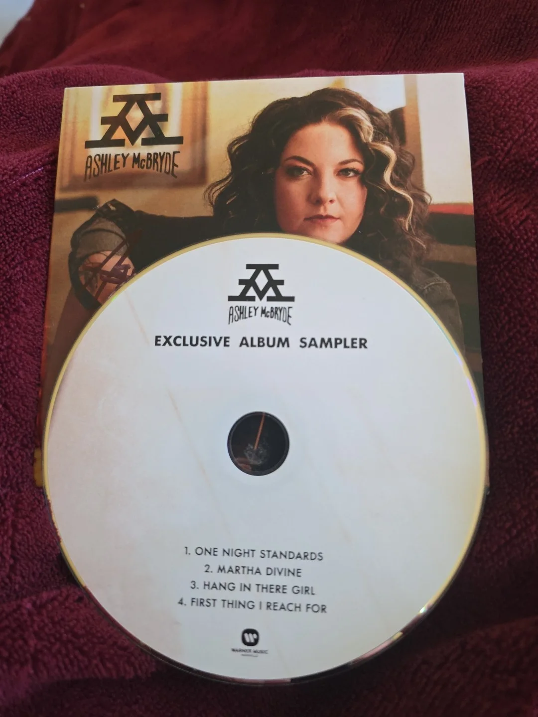 Ashley McBryde signed Never Will Promo CD, image 3