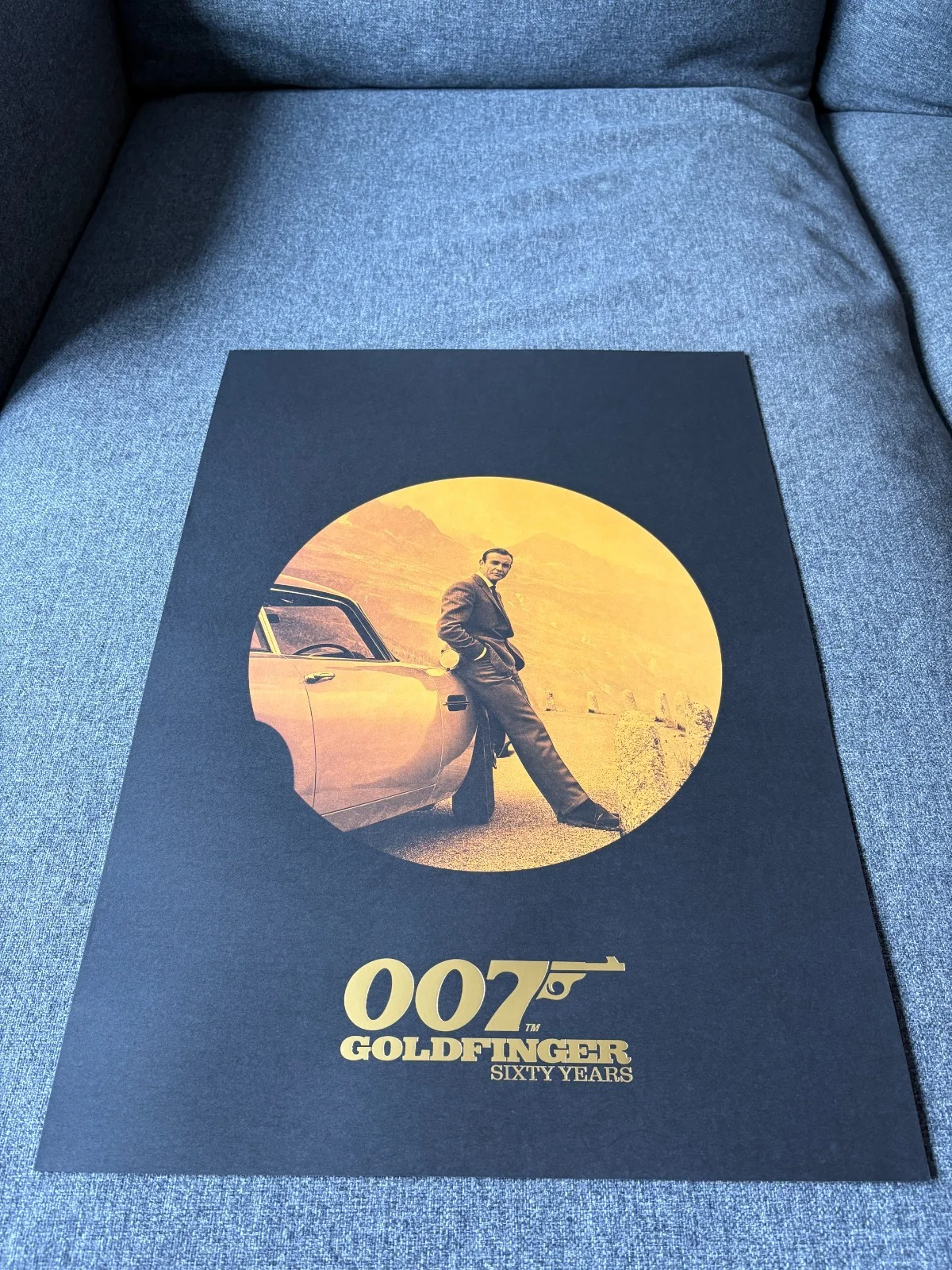 James Bond Ltd Edition Goldfinger 60th Anniversary Print - Sean Connery Poster, image 3