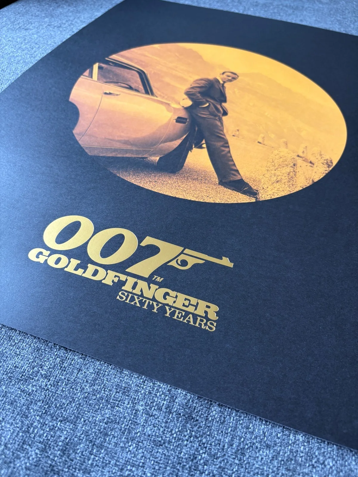 James Bond Ltd Edition Goldfinger 60th Anniversary Print - Sean Connery Poster, image 5
