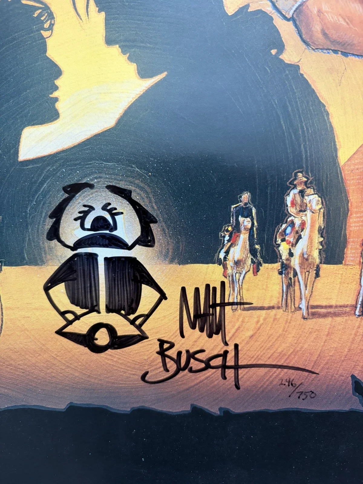 THE MUMMY LITHOGRAPH SIGNED BY ARTIST MATT BUSCH with COA Dynamic Forces (DF), image 2