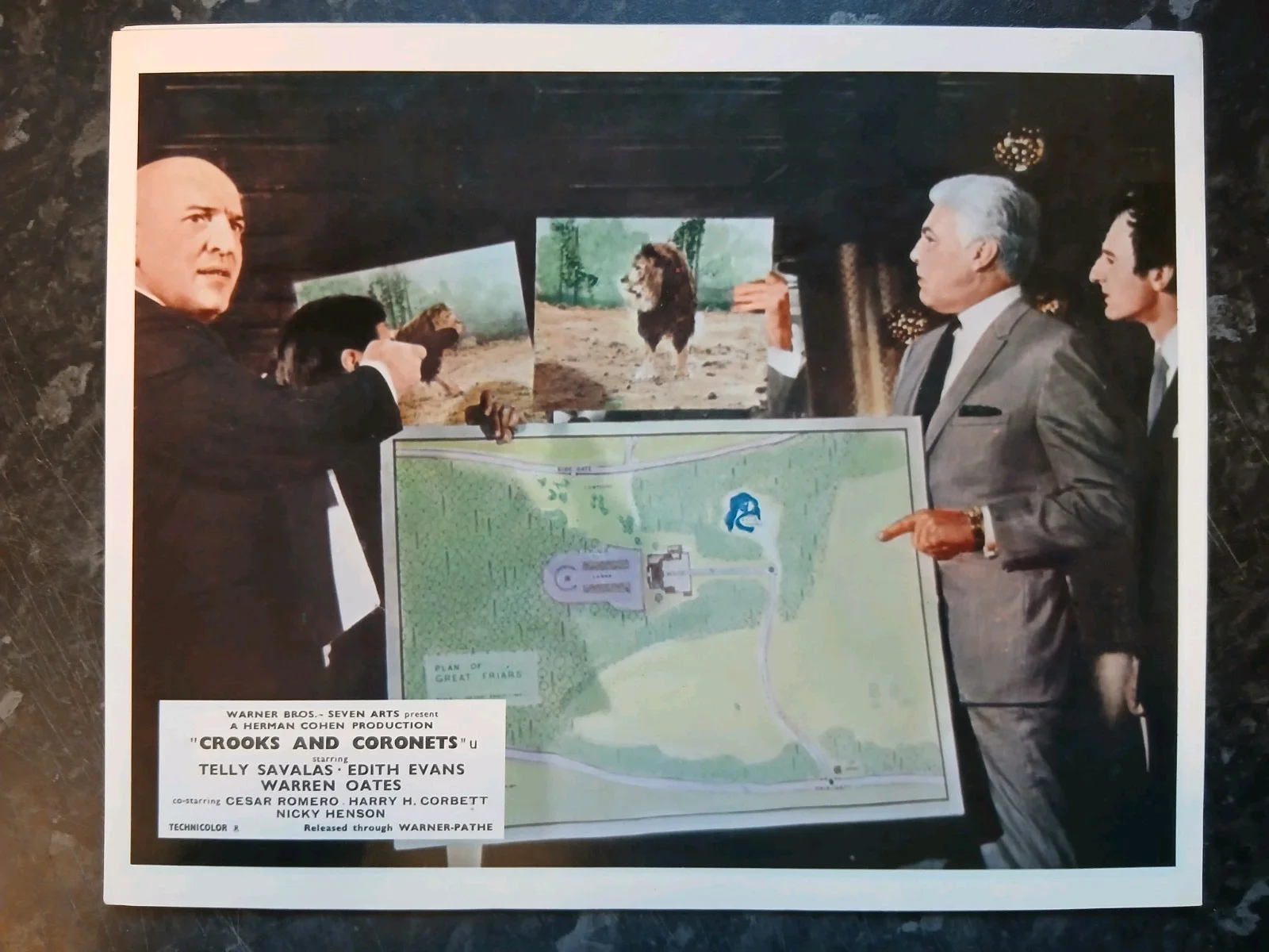 CROOKS AND CORONETS, SET OF 8 UK LOBBY CARDS. TELLY SAVALAS,HARRY H CORBETT., изображение 4