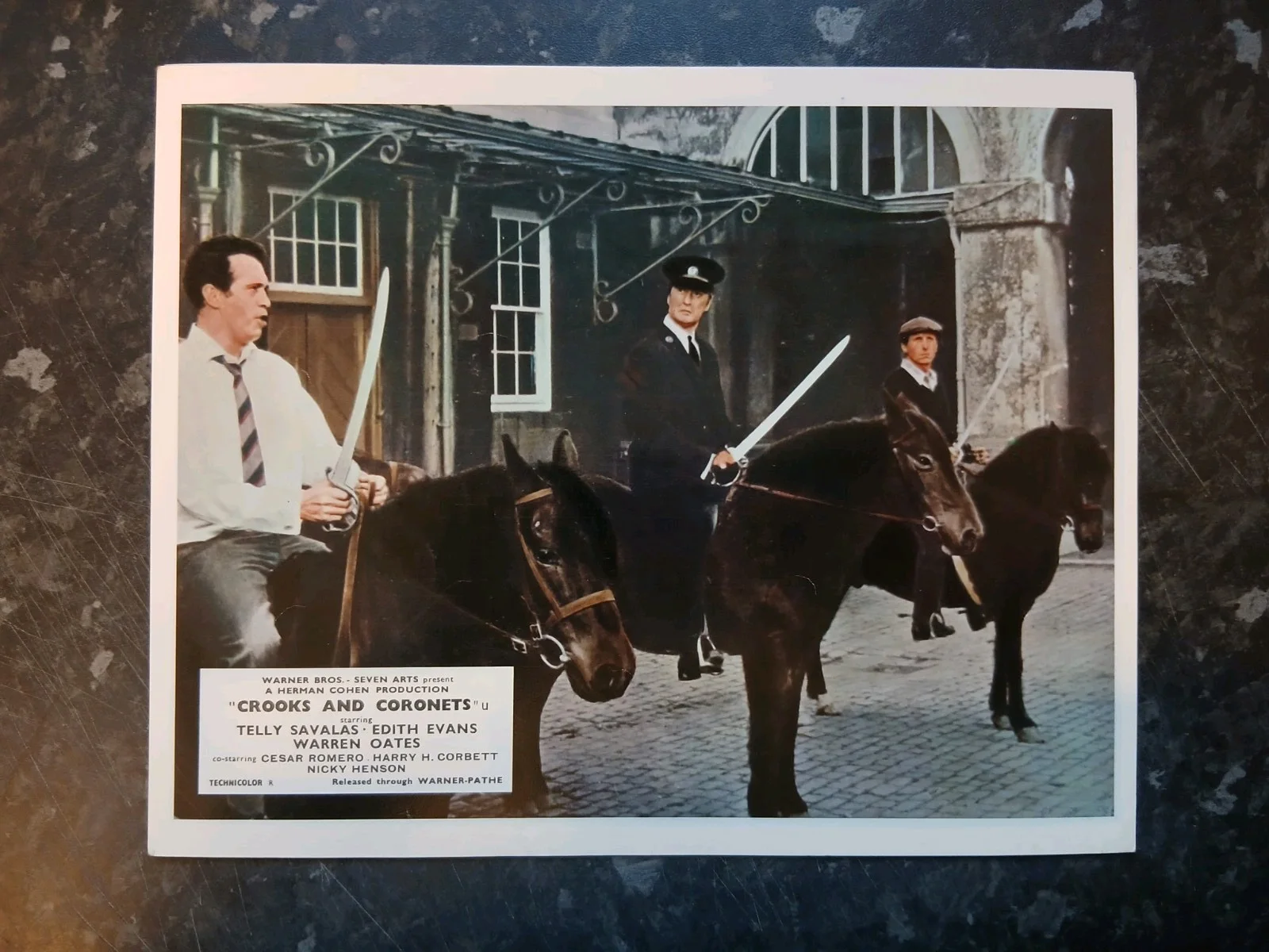 CROOKS AND CORONETS, SET OF 8 UK LOBBY CARDS. TELLY SAVALAS,HARRY H CORBETT., изображение 5