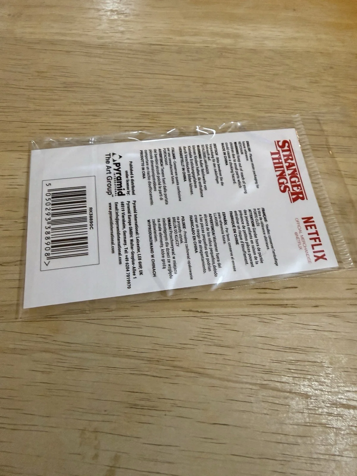 Stranger Things Leaving Hawkins Rubber Netflix Keychain, image 2