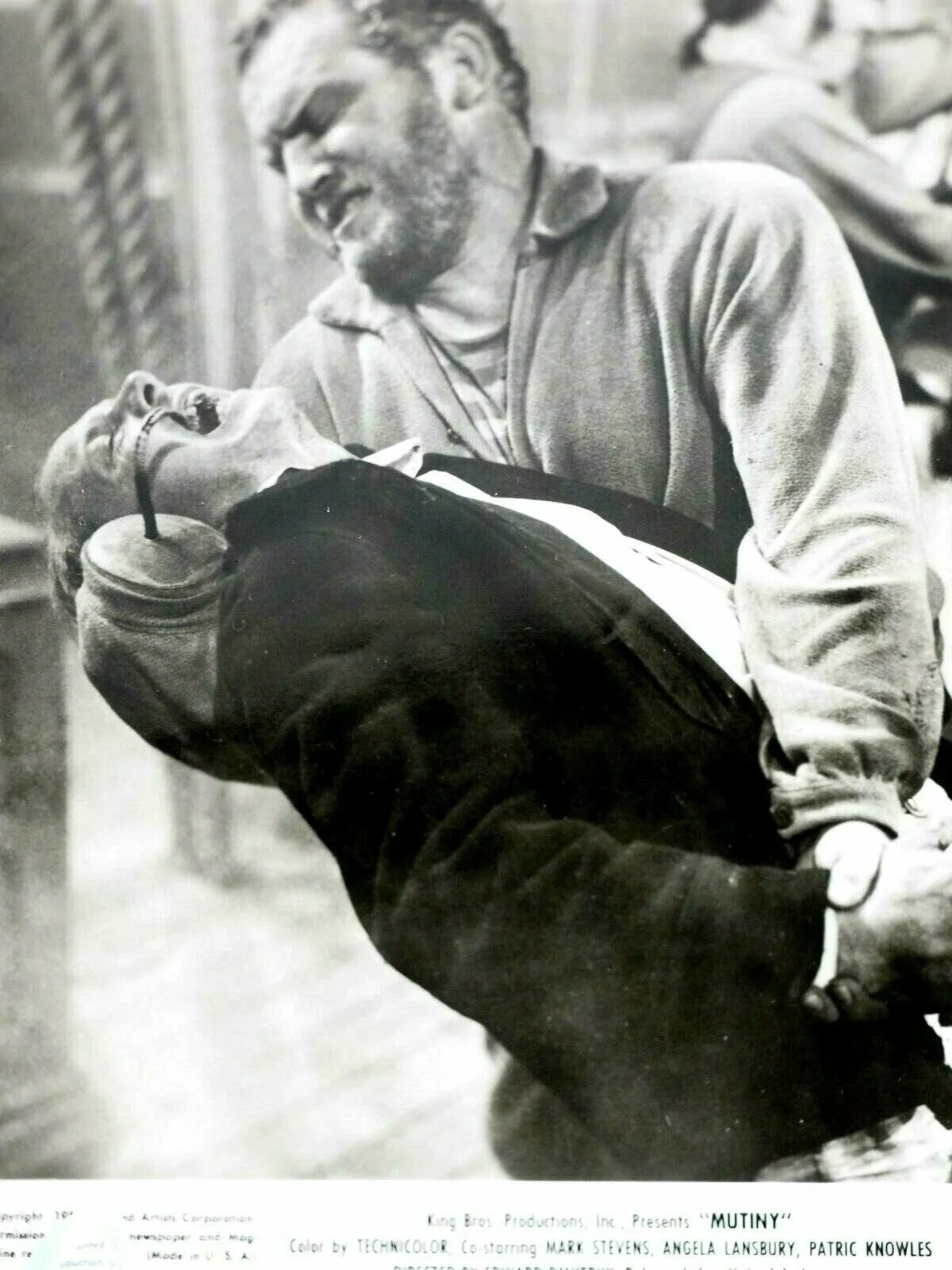 Mutiny-Mark Stevens Angela Lansbury United Artist Promo Lobby Photo 1952, изображение 2