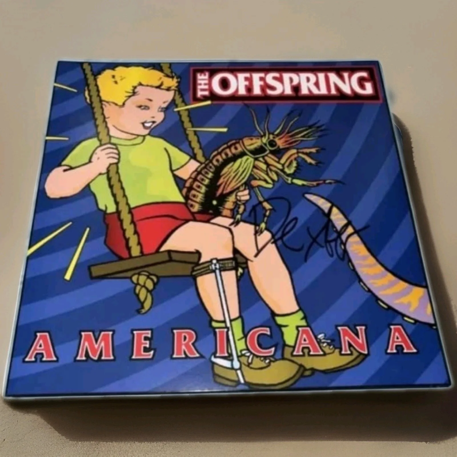 The Offspring Signed Dexter Holland Americana Vinyl Record, image 2