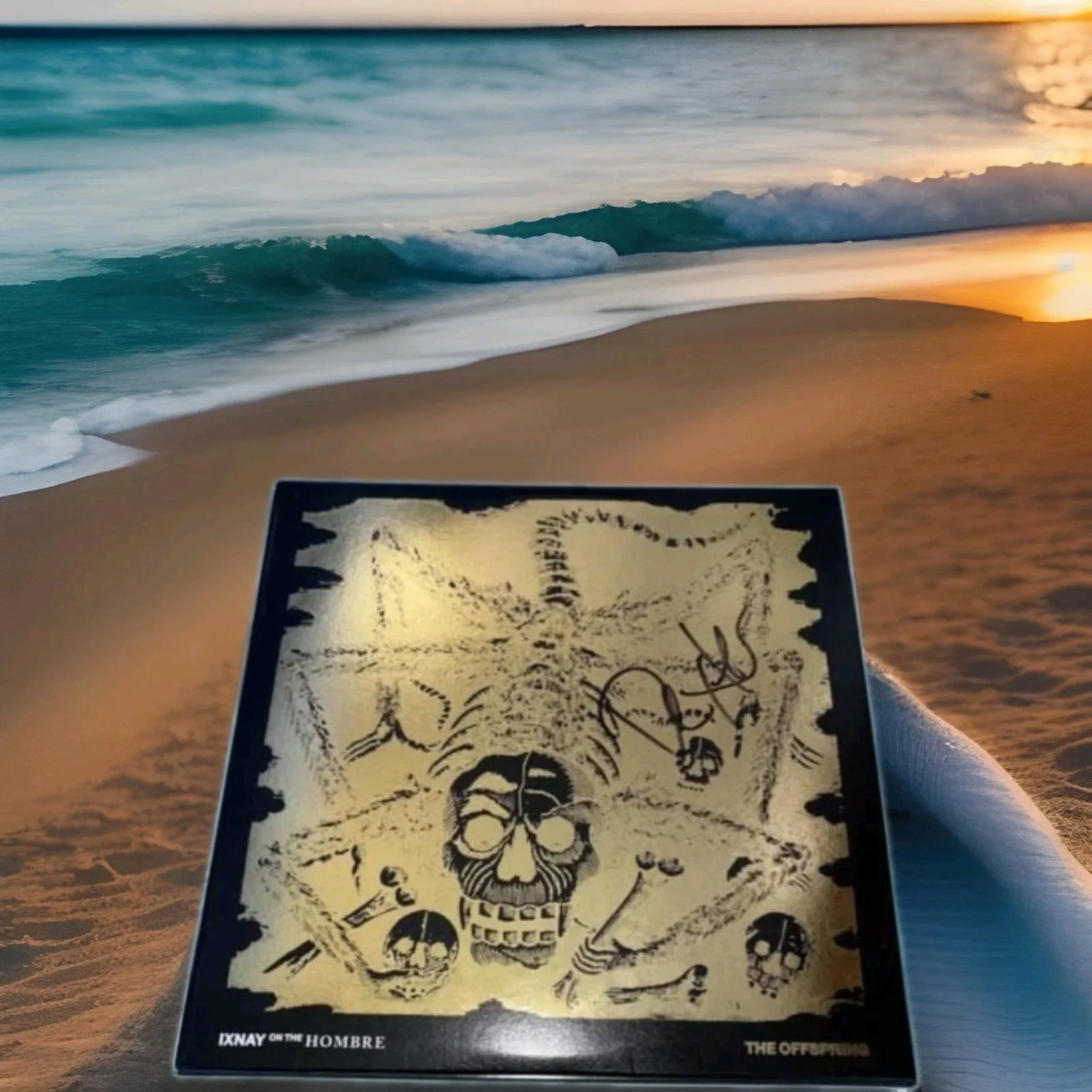 The Offspring Dexter Holland Signed Ixnay On The Hombre Vinyl Record, изображение 2