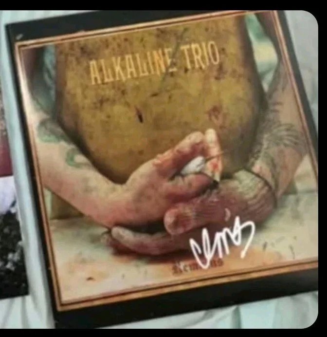 Alkaline Trio Matt Skiba Signed REMAINS Vinyl Record RACC Bought RTS, image 3
