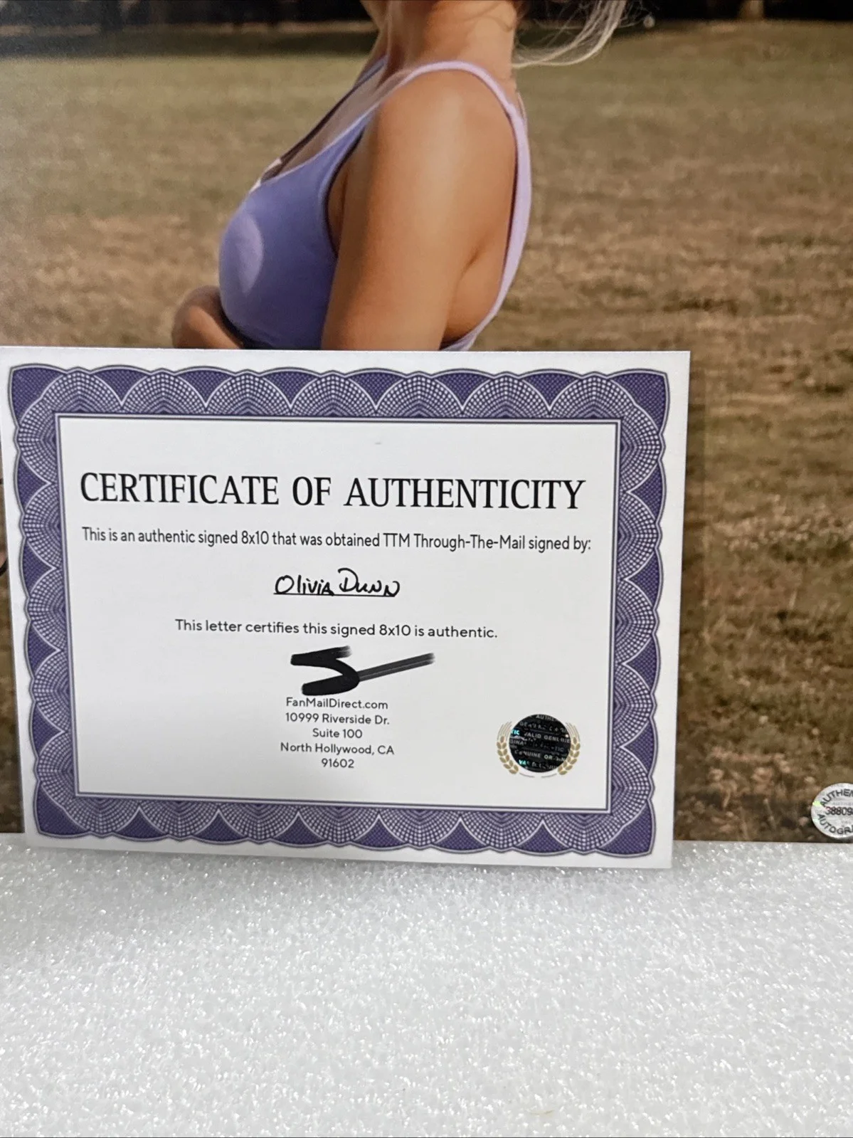 LSU Tigers gymnastics — Olivia Dunne (Gymnastics) Signed Autographed 8x10 photo AUTO with COA, изображение 2