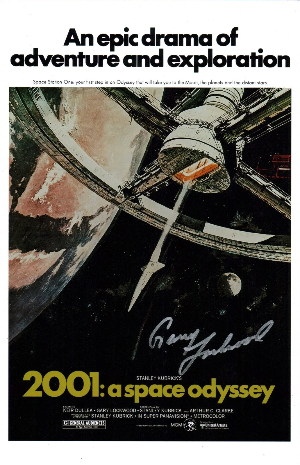Gary Lockwood — Gary Lockwood 2001: A Space Odyssey 11x17 Photo Poster Signed JSA Certified Auto