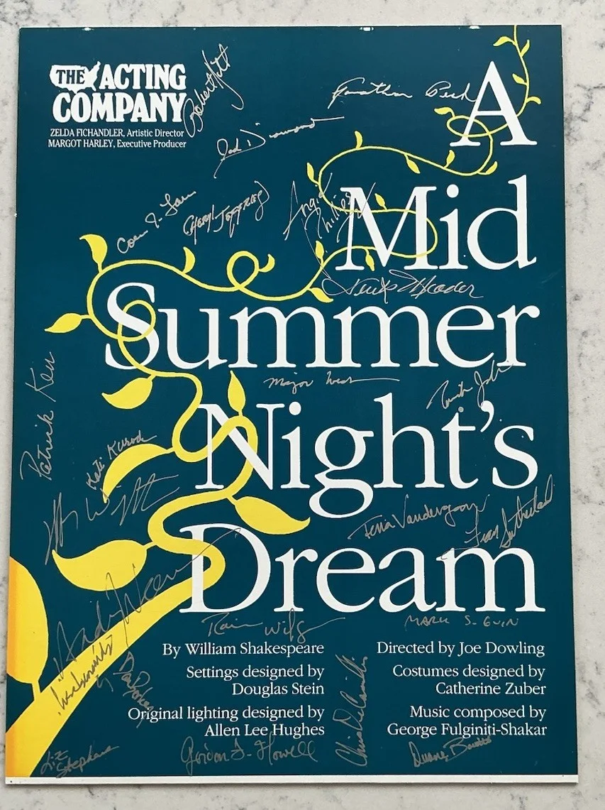 RAINN WILSON SHAKESPEARE THE ACTING COMPANY CAST SIGNED POSTER & PLAYBILL 1992, изображение 3