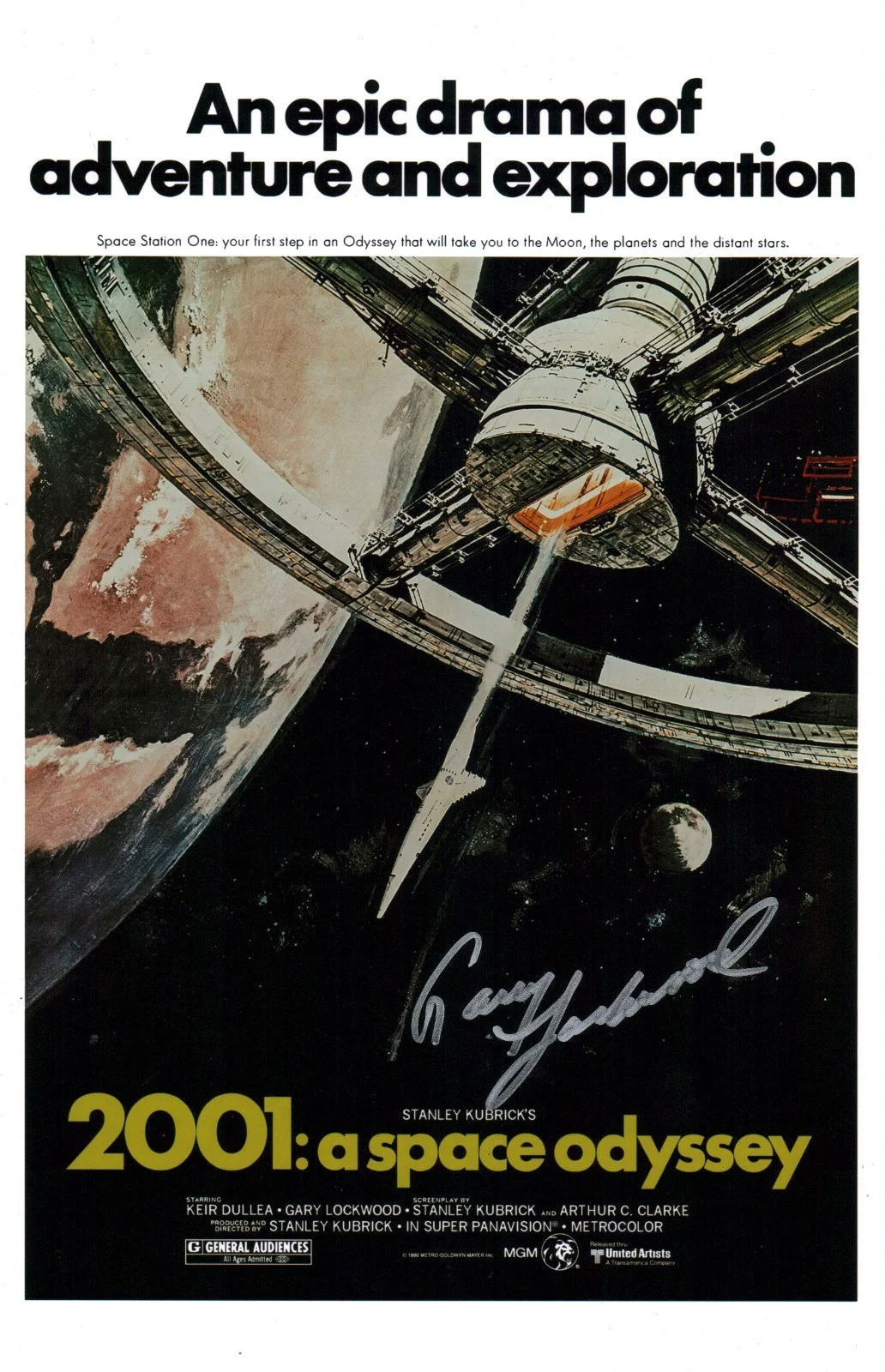 Gary Lockwood — Gary Lockwood 2001: A Space Odyssey 11x17 Photo Poster Signed JSA Certified Auto