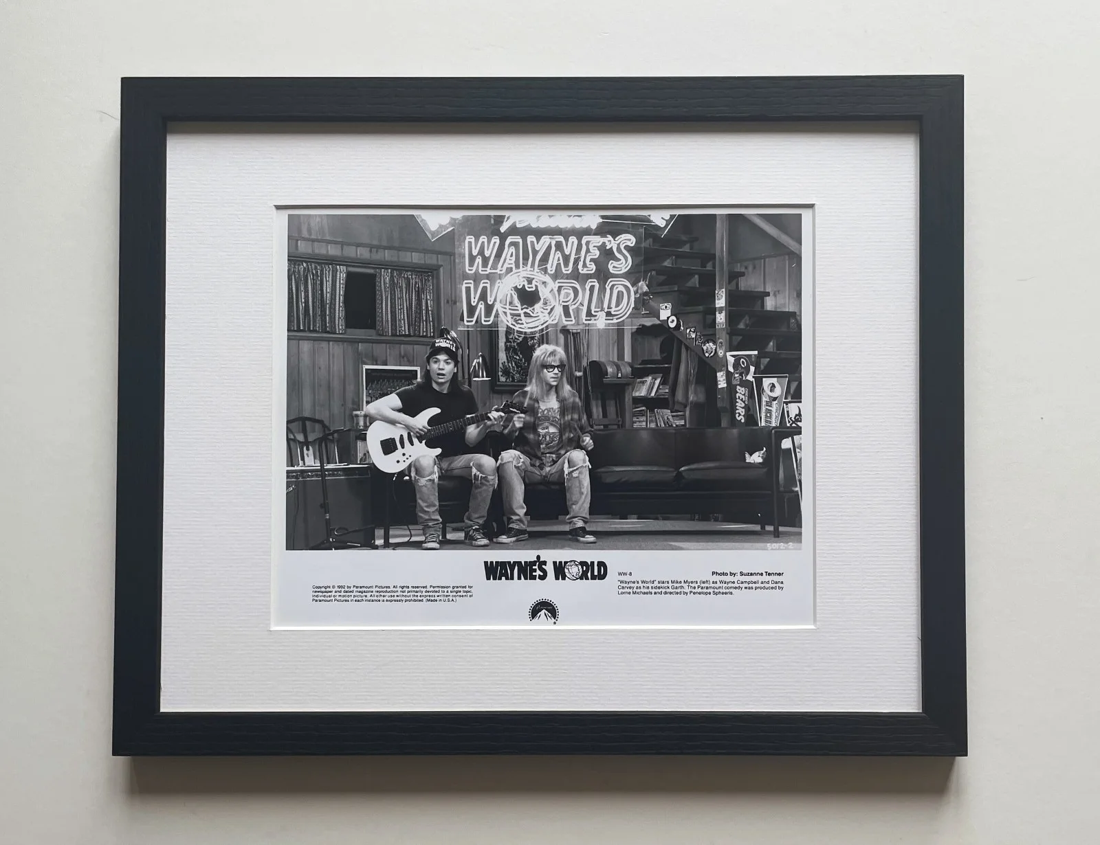 Wayne's World Photo Original Framed 8X10 Inch B&W Press Publicity Still, изображение 2