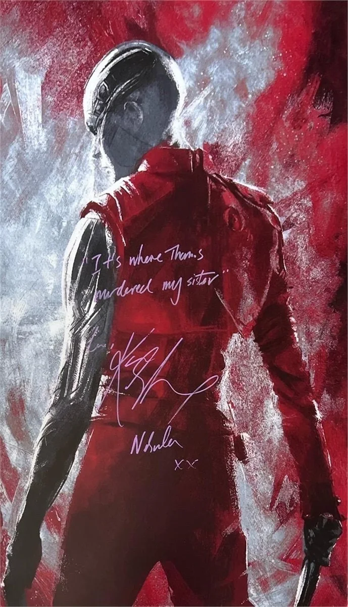 Karen Gillan — Karen Gillan Signed Nebula 17x28 Poster w/ Quote Inscription COA