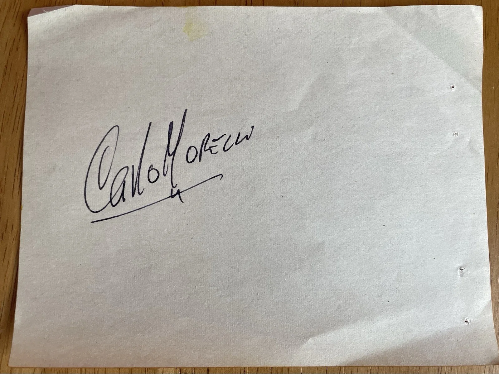 Chilean Opera Baritone Carlo Morelli Autograph, image 4